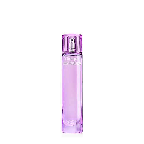 Clinique My Happy Fragrance Spray, Cocoa & Cashmere | Notes of Cocoa, Vanilla + Musk | Perfumes for Women, Mini Travel Size, 0.5 Fl Oz Beauty & Personal Care Clinique