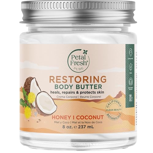 Petal Fresh Pure, Restoring Body Butter, Heals, Repairs & Protects Skin with Honey & Coconut Oil, 8 Fl oz Beauty & Personal Care Petal Fresh