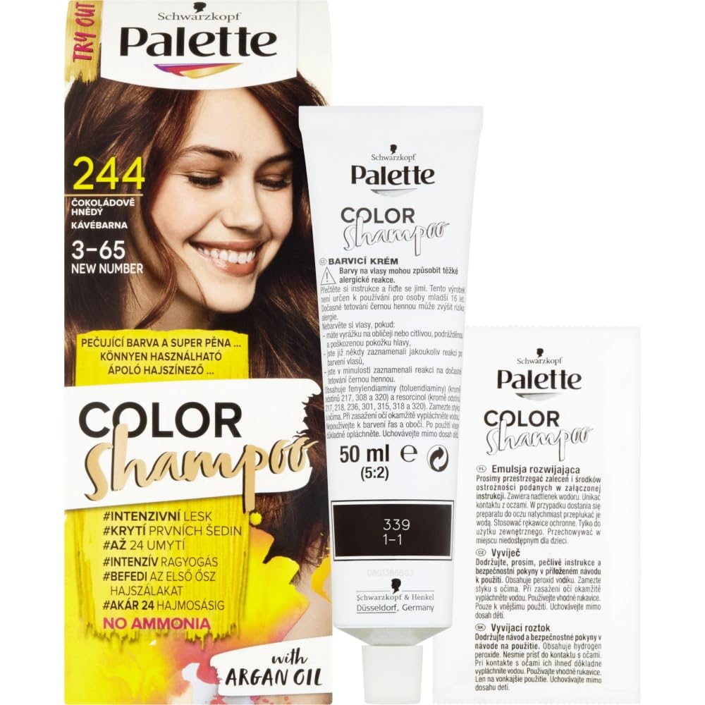 Palette Color Shampoo, 70 ml./2.3 fl.oz. (244 - Chocolate Brown) Beauty & Personal Care Palet