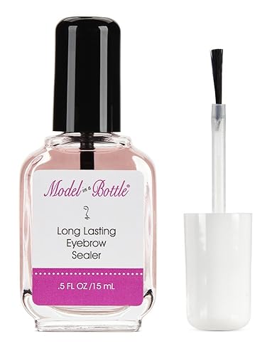 Model in a Bottle Eyebrow Sealer with Mascara & Brush Applicator - Waterproof, Smudge-Proof, Long-Lasting Eyebrow Gel Topcoat for Flawless All-Day Beauty & Personal Care Model in a Bottle