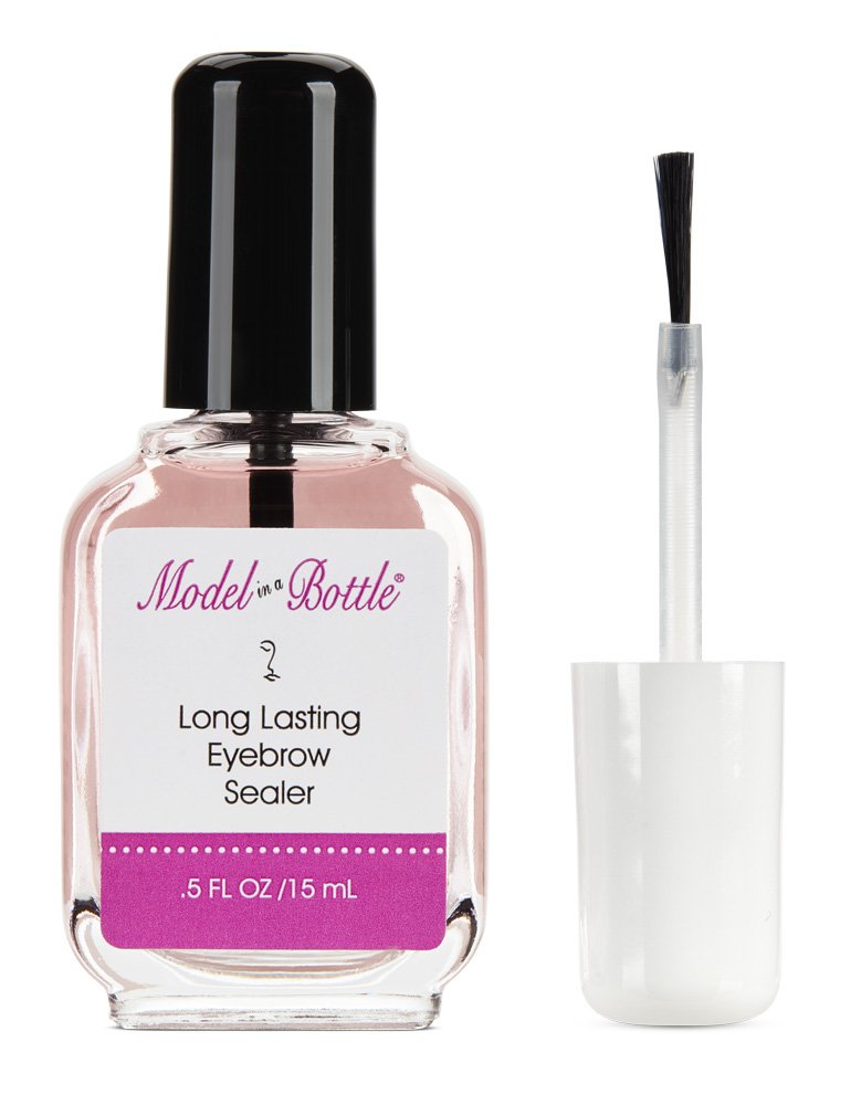 Model in a Bottle Eyebrow Sealer with Mascara & Brush Applicator - Waterproof, Smudge-Proof, Long-Lasting Eyebrow Gel Topcoat for Flawless All-Day Beauty & Personal Care Model in a Bottle