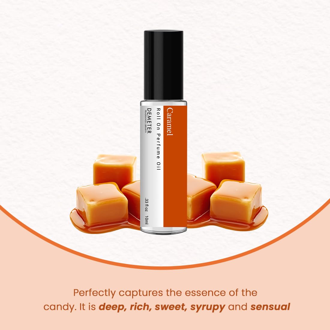 DEMETER Caramel Roll On Perfume Oil, 0.33 Oz, Long-Lasting Beauty & Personal Care DEMETER