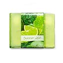 Nabila K Summer Heat Glycerin Bar Soap | Cucumber & Lime Scent | Natural, Vegan, Hypoallergenic | 100% Vegetable Glycerin, Sulfate-Free, Paraben-Free Beauty & Personal Care Nabila K