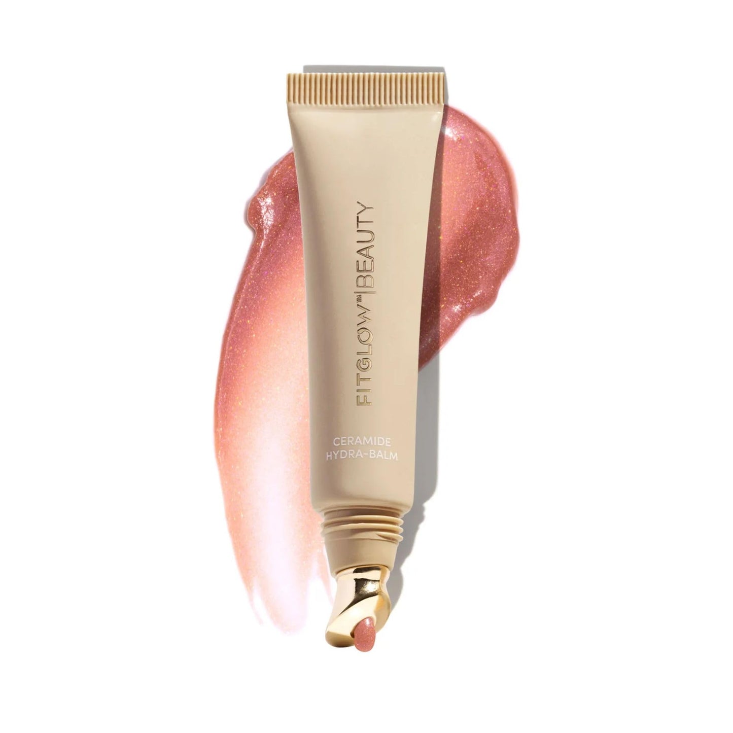Fitglow Beauty Ceramide Hydra-Balm Lip Gloss - Hydrating Lip Serum with Peptides & Glutathione - Plumping & Anti-Aging Lip Treatment - Dry & Chapped Beauty and Personal Care FITGLOW