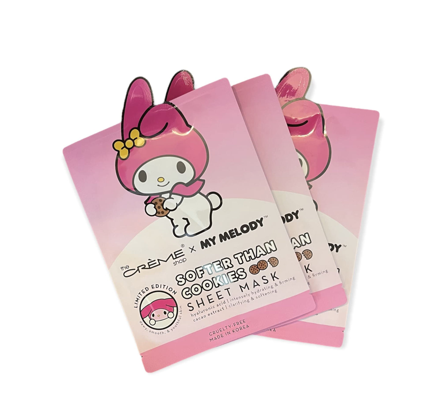 The Creme Shop x My Melody Sheet Mask - Limited Edition, 3-Pack Beauty & Personal Care The Crème Shop