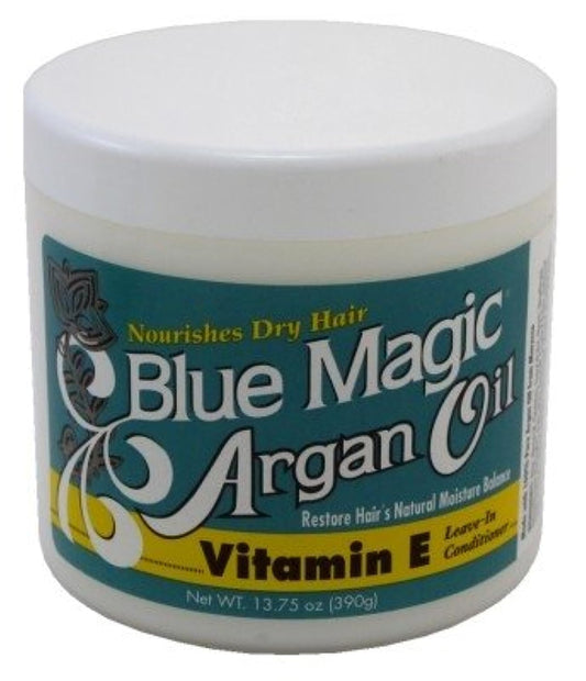 Blue Magic Argan Oil & Vitamin-E Leave-In Conditioner 13.75 Ounce (Pack of 3) Beauty & Personal Care Blue Magic