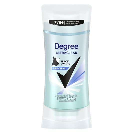 Degree UltraClear Black+White Pure Clean Antiperspirant Deodorant Stick, 2.6 oz (Pack of 2) Beauty and Personal Care Degree
