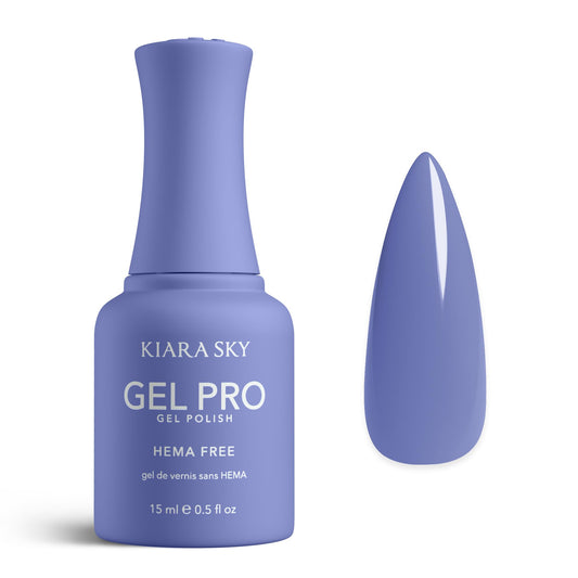 KIARA SKY Gel Pro HEMA-Free Gel Nail Polish | Full Coverage, 28+ Day Wear, Self-Leveling, UV/LED Soak-Off, 0.5 fl oz | Blue The Day #071
