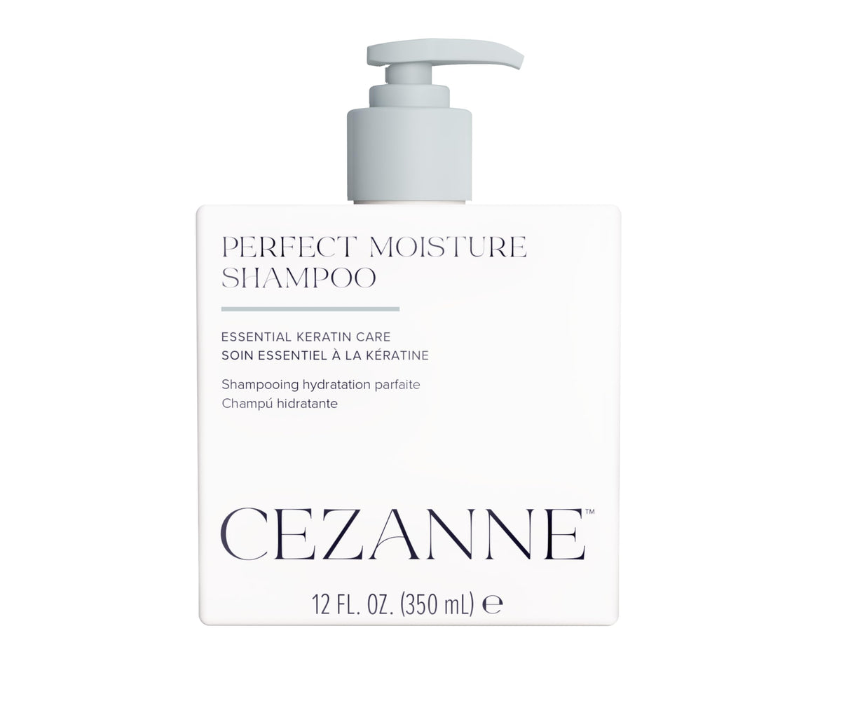 Cezanne Perfect Moisture Shampoo - Sulfate Free Daily Cleanser, Keratin & Quinoa - 12 fl oz (Color Safe)