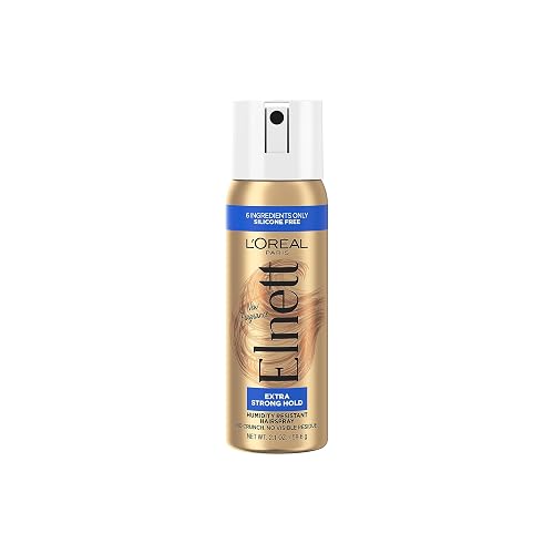 L'Oreal Paris Elnett Satin Hairspray Extra Strong Hold Travel Size 2.2 Ounce (1 Count) (Packaging May Vary) Beauty & Personal Care L'Oreal Paris