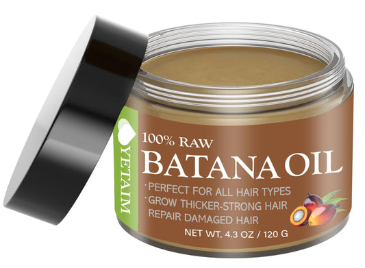 YETAIM Batana Oil for Hair Growth: 100% Natural Batana Oil Sourced from Honduras - Dr. Sebi Batana Oil Beauty & Personal Care YETAIM