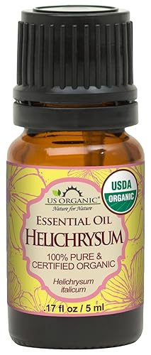 US Organic Helichrysum Essential Oil, USDA Certified Organic, Steam Distilled, Sourced from The Balkan Peninsula, High end Essential Oil (5 ml) Beauty & Personal Care US Organic
