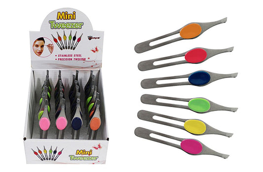 Diamond Visions Max Force 01-1194 Mini Cushion Grip Tweezers in Assorted Colors (1 Tweezer) Beauty and Personal Care Max Force