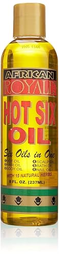 African Royale Hot Six Hair Oil, 8 oz (Pack of 8) Beauty & Personal Care African Royale