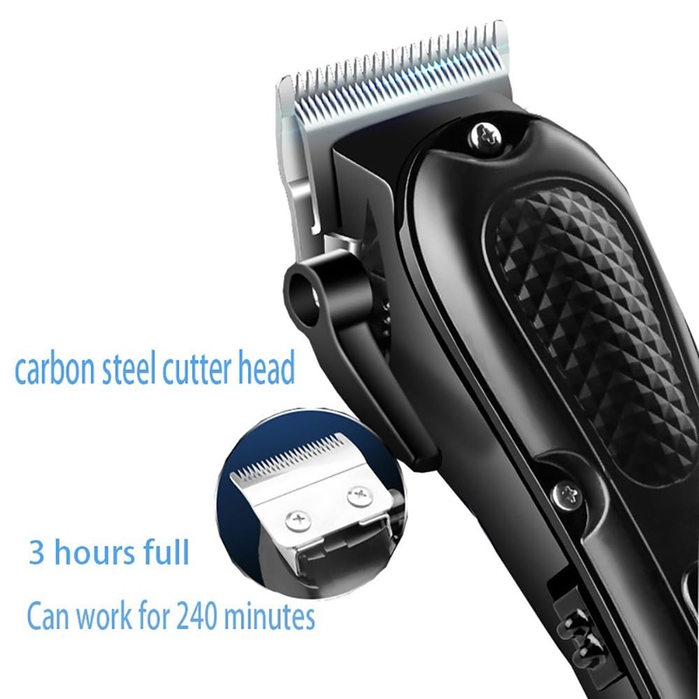 GLESVOWIO Mens Hair Clippers Adjustable Clipper for Men Professional Trimmer Electric Cordless Beard Cutting Machine USB Rechargeable Beauty and Personal Care GLESVOWIO