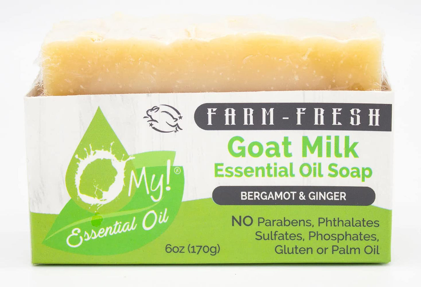 O My! Goat Milk Essential Oil Soap Bar | Made with Farm-Fresh Goat Milk | 100% Pure Essential Oils | Free of Parabens | Handcrafted in USA Beauty & Personal Care O My!