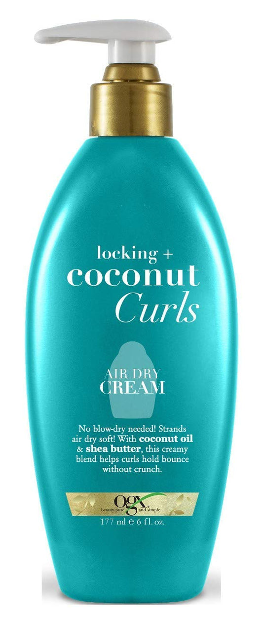 OGX Coconut Curls Air Dry Cream 6 Ounce Pump (Pack of 3) Beauty & Personal Care OGX