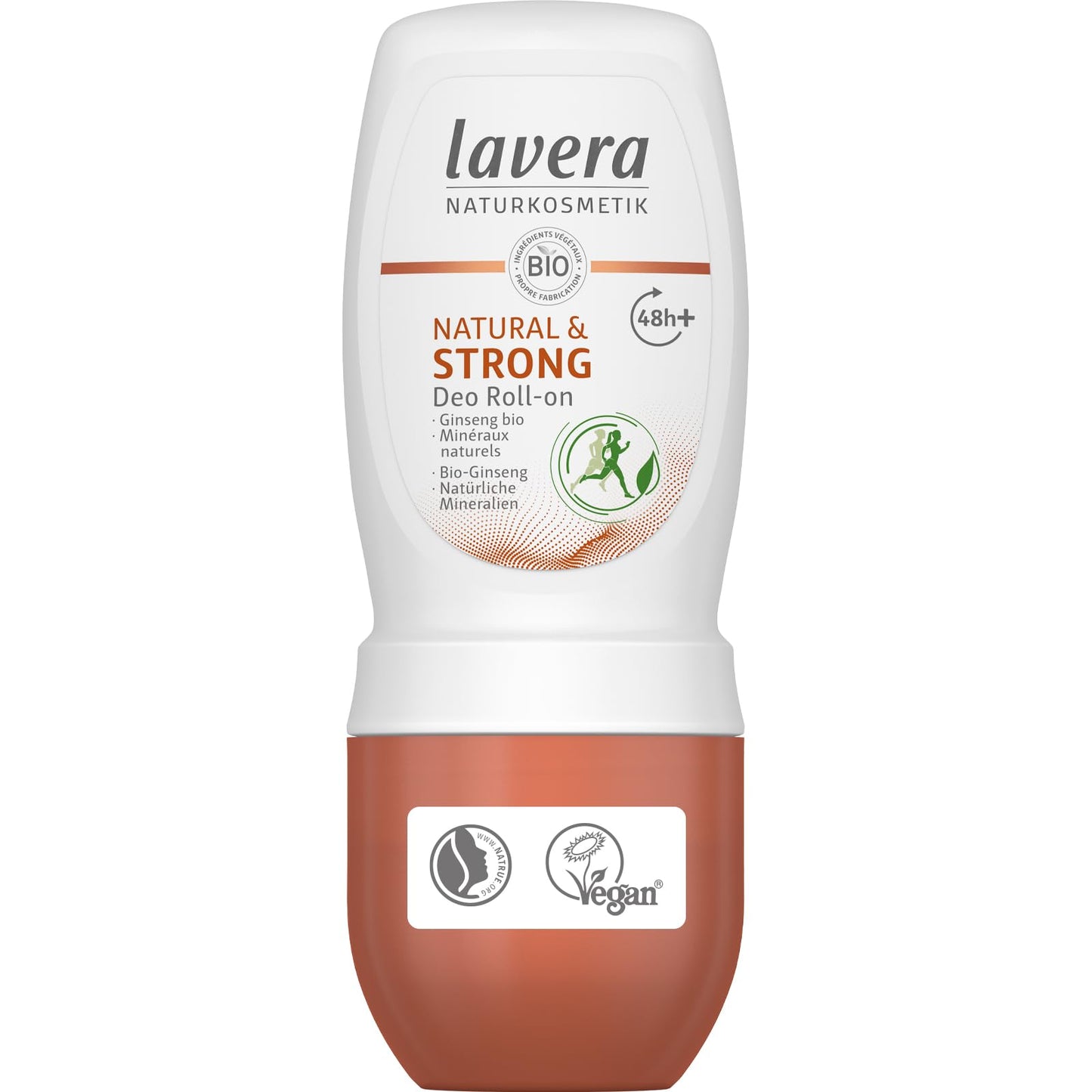 lavera Natural & Strong Deo Roll-On 48h - vegan - natural cosmetics - with organic ginseng & natural minerals - no aluminium - climate neutral - 48h Beauty and Personal Care lavera