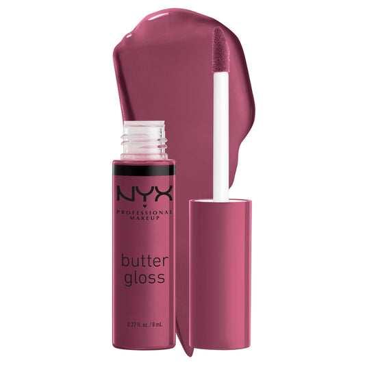 NYX PROFESSIONAL MAKEUP Butter Gloss, Non-Sticky Lip Gloss - Cranberry Pie (Mauve Purple) Beauty & Personal Care NYX PROFESSIONAL MAKEUP
