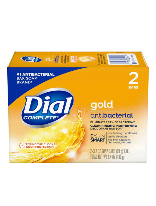 Dial Gold Antibacterial Deodorant Soap, 2 Pack, Total Net Wt 6.4 oz Beauty & Personal Care Dial