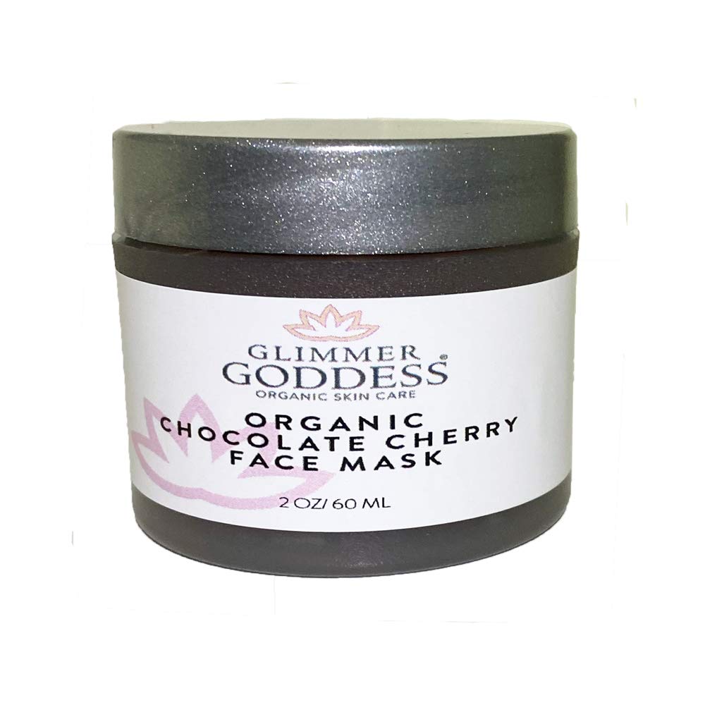 Simply Radiant Beauty Glimmer Goddess Organic Exfoliating Chocolate Cherry Face Mask, Hydrates and Brightens Facial Skin 2 oz Beauty & Personal Care Simply Radiant Beauty