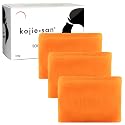 Kojie San Skin Brightening Soap - Original Kojic Acid Soap that Reduces Dark Spots, Hyperpigmentation, & Scars with Coconut & Tea Tree Oil - 135g x 3 Beauty & Personal Care Kojie San