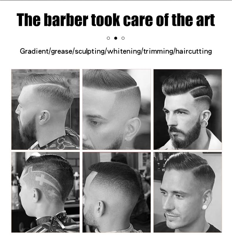 Hair Clippers for Men, Professional, Cordless for Cutting, Beard Trimmer, Barber with Power Motor,LED Display,6 Limit Combs,Rechargeable Electric Beauty and Personal Care QDKVTNDJZ