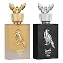 Lattafa Perfumes Pride Shaheen for Unisex 2 Piece Eau de Parfum Gift Set (Gold + Silver) 3.4 Ounce/100 ml each Beauty & Personal Care Lattafa