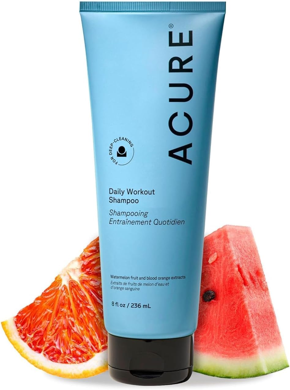 Acure Daily Workout Watermelon Shampoo - Hydrating & Clarifying - 8 fl oz