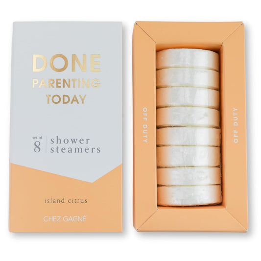 Aromatherapy Shower Steamers - Done Parenting Today - Island Citrus, Set of 8 - Vegan, Cruelty-Free, Made in USA - Paraben, Sulfate & Phthalate-Free Beauty and Personal Care Chez Gagné