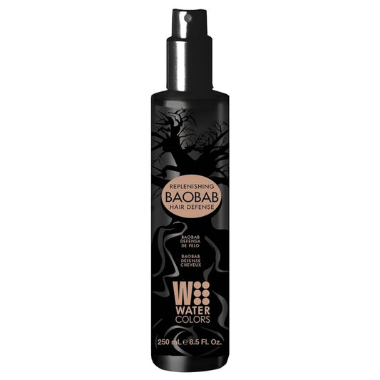 Watercolors Baobab Hair Defense. Replenishing, Anti Humidity, Anti Frizz, Anti Aging, Curl Defining Protecting Spray-8.5oz. Beauty & Personal Care Watercolors