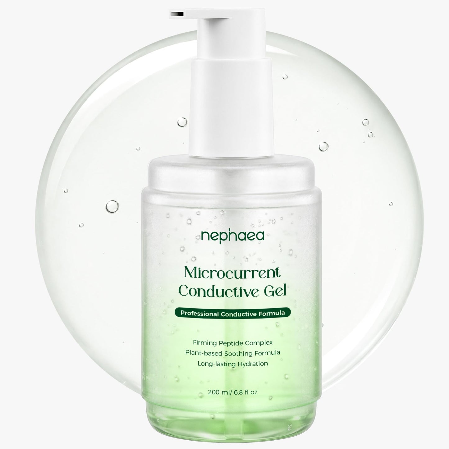 Nephaea Microcurrent Conductive Gel, Multi-Peptide Hydrating Toning Gel for Microcurrent, EMS, RF & IPL Devices, Centella Asiatica (Cica), Vitamin C Beauty & Personal Care nephaea
