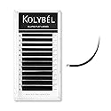 KOLYBEL Ellipse Flat Eyelash Extensions Supplies Classic Individual Lash Extensions 0.2 DD Curl 8-15 Mixed Tray Matte Black Mink Lash Extension Soft Beauty & Personal Care Kolybel