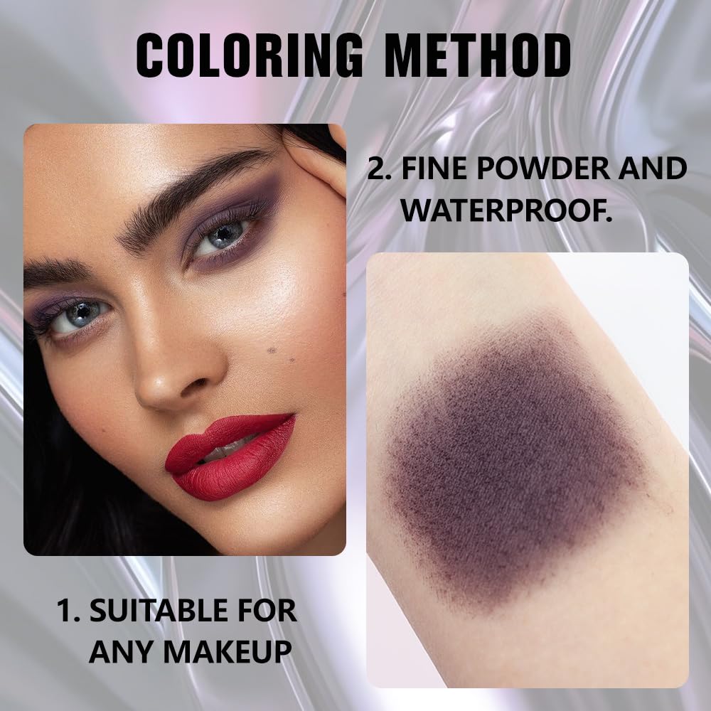 Kaely Smokey Plum Single Eyeshadow Makeup, Purple Neutral Powder Matte Eye Shadow for Older Women, Monochrome Eye Shadow Palette Pigmented Waterproof Beauty and Personal Care Kaely
