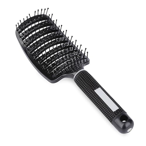 Vent Blow Dryer Hair Brush, Women Thick Long Curly Paddle Detangling Massage Brush, Fast Drying Straight Volume Comb, Curved Anti Static Styling Tool Beauty & Personal Care eyxformula