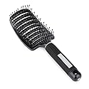 Vent Blow Dryer Hair Brush, Women Thick Long Curly Paddle Detangling Massage Brush, Fast Drying Straight Volume Comb, Curved Anti Static Styling Tool Beauty & Personal Care eyxformula