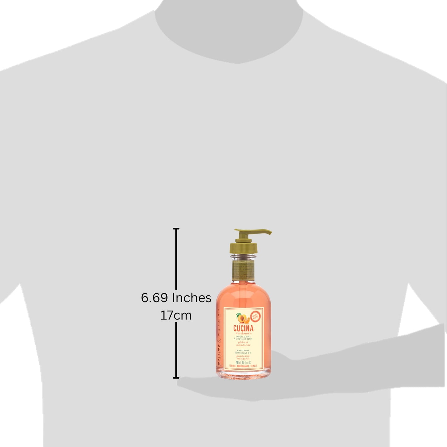 Cucina Fruits & Passion Peach and Mandarin Hand Soap, 200ml Beauty & Personal Care Cucina