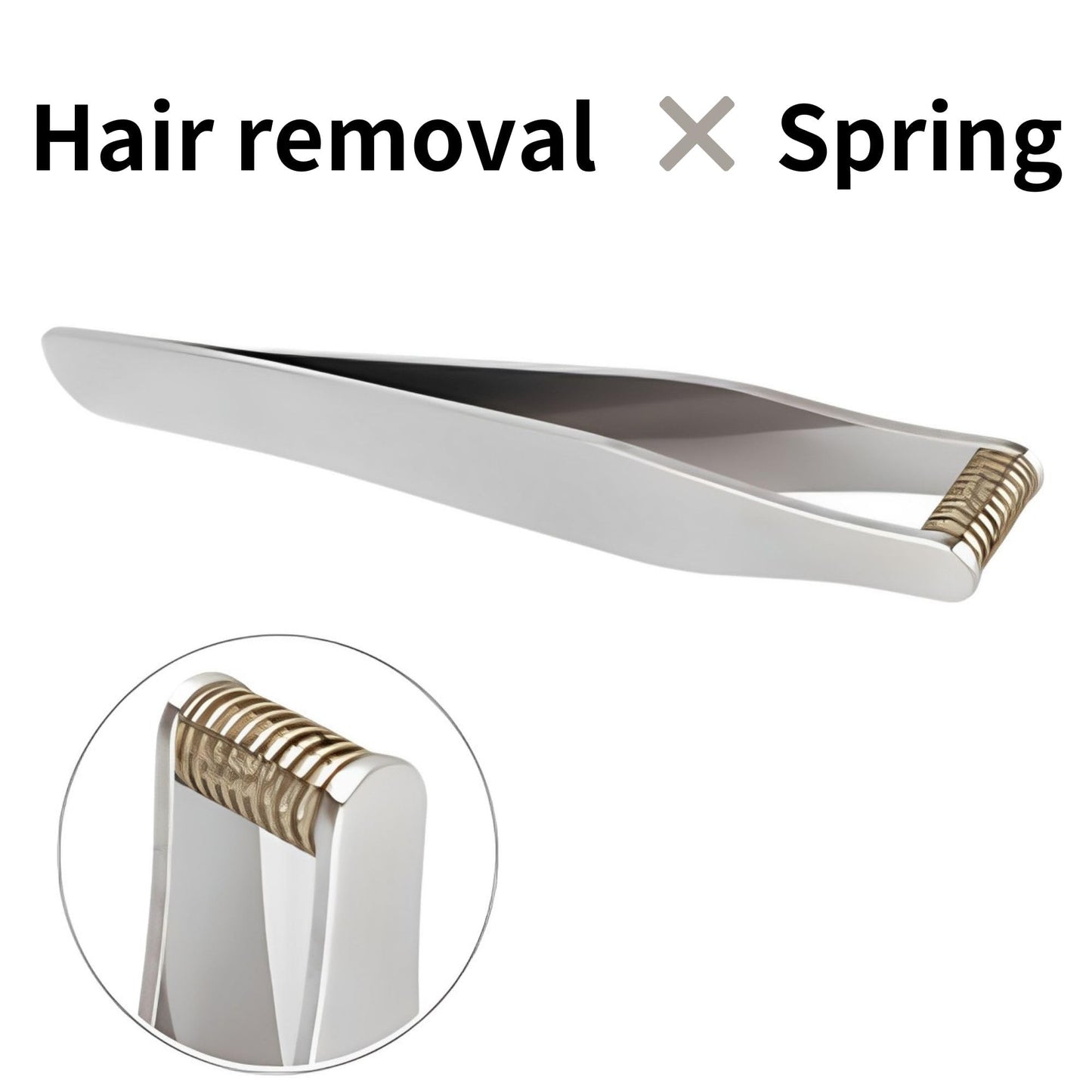 Seki Japan Ear Hair Trimmer Clipper Cutter Tweezers Shape with Spring Safe Design for Hair Removal, Japanese Stainless Steel Beauty & Personal Care Product of Gifu Japan
