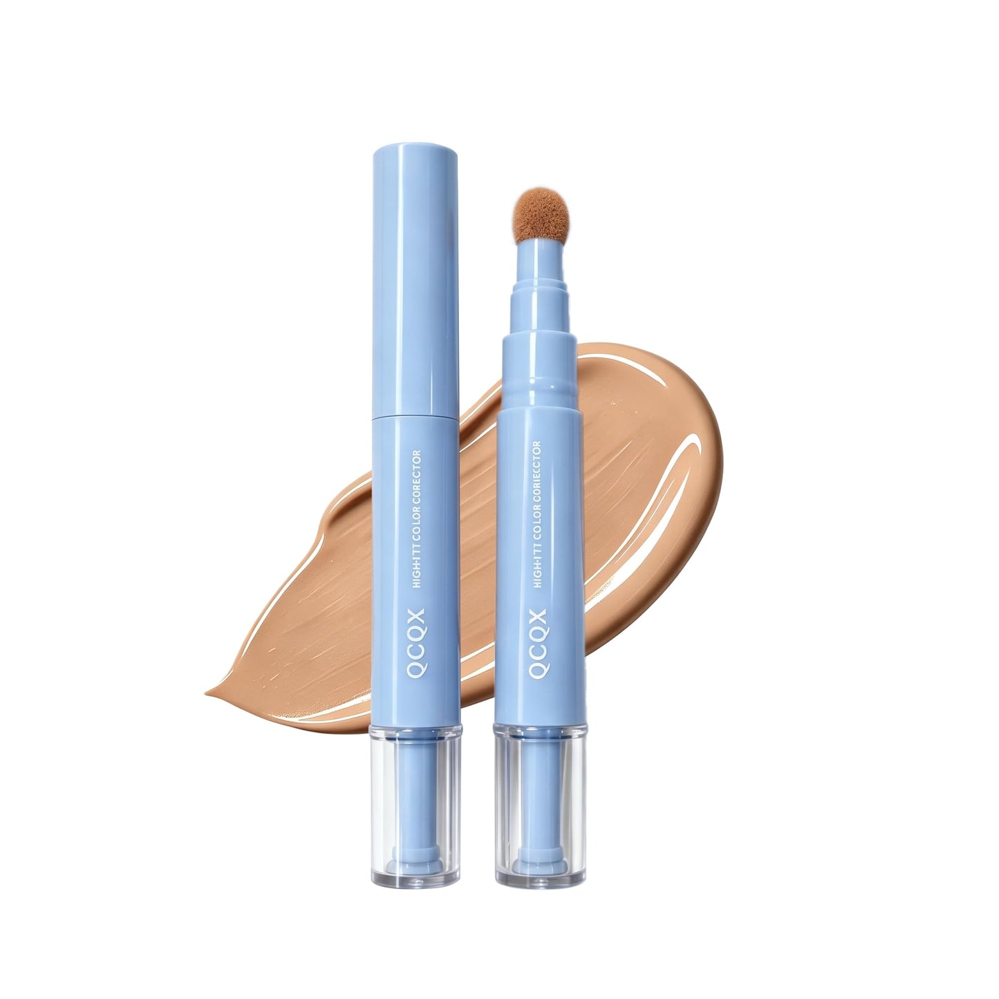 QCQX Dual-effect Concealer Pen & Foundation Eye Concealer - 24-Hour Long-LastingFull Coverage Matte Finish.Healthy Skin Glow Perfector Concealer Pen Beauty & Personal Care QCQX