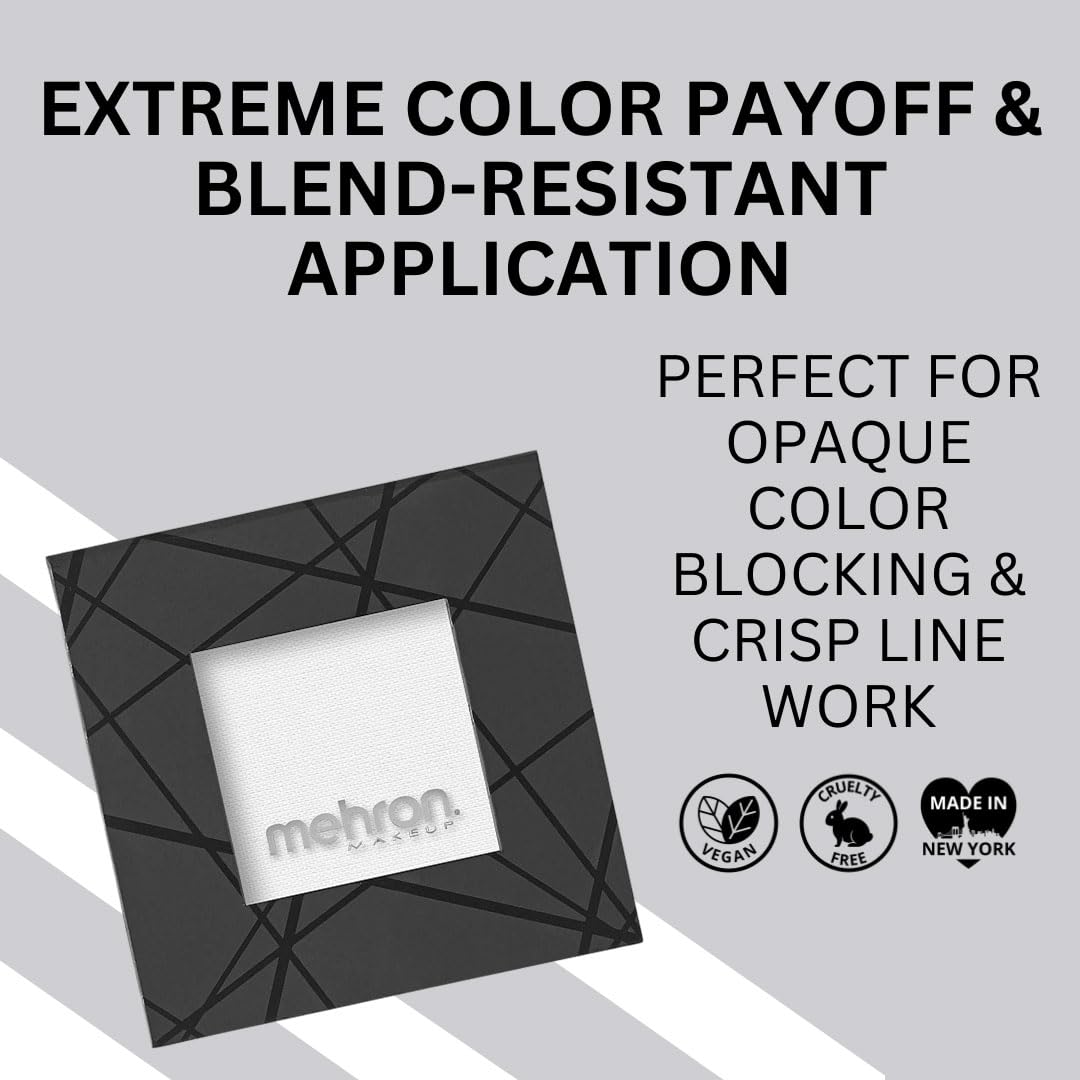 Mehron EDGE Face & Body Paint| Professional Water-Activated Face Paint Makeup | Made in the USA | For Cosplay, Halloween, & SFX (White) Beauty & Personal Care Mehron