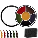 6 Color Bruise Wheel for Special Effects, FX Bruise Wheel, with 1pc Sponge, Halloween Bruise Makeup Kit, SFX Paint, for Clothes Face Body Paint Beauty & Personal Care Js2U ZW