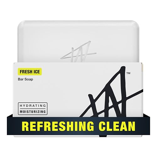 W By Jake Paul Bar Soap for Men, Moisturizing Vitamin Infused Mens Soap with Shea Butter, Odor Fighting, Fresh Ice Scent, 5 oz Beauty & Personal Care W