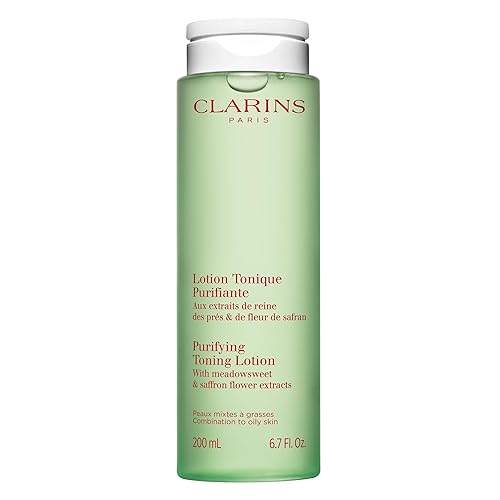 Clarins Purifying Toning Lotion | Less Oily Skin After 14 Days of Use* | Cleanses, Hydrates, Purifies, Mattifies and Balances Skin's Microbiota | Beauty & Personal Care Clarins