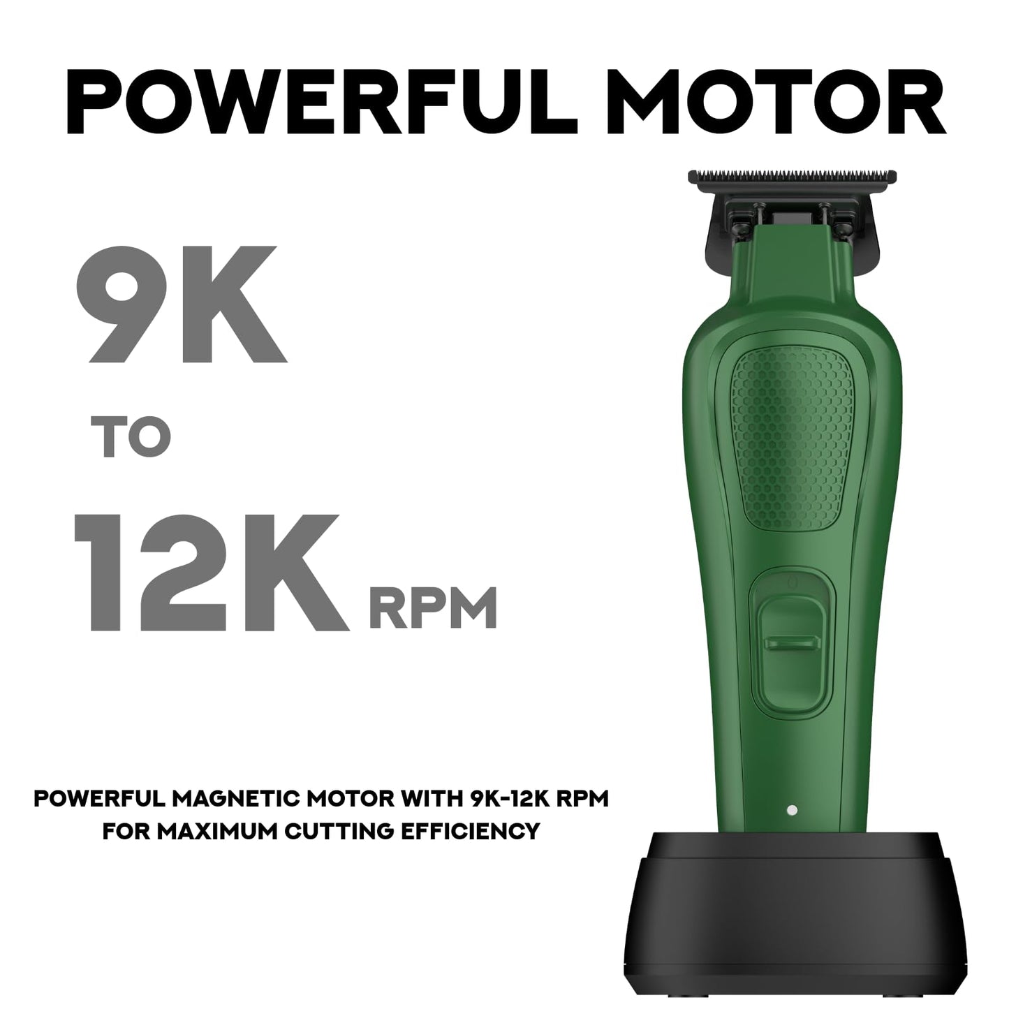 Supreme Trimmer Darkstar 82 Metal Body Barber Trimmer w. Magnetic Vector Motor - 180 Min Run Time, 9100 RPM Low Noise & Vibration - Professional Beard Beauty and Personal Care Supreme Trimmer