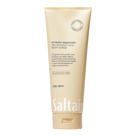Saltair KP Body Scrub. 10% Glycolic Acid Treatment with Volcanic Sand and Plant Moisturizers. Fragrance-Free Physical Chemical Exfoliator. Exfoliating Beauty and Personal Care Saltair Default Title