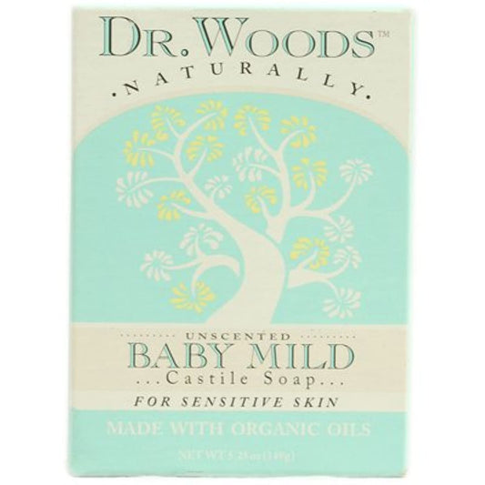 Dr Woods Unsct Baby Mild Size 5.25z Dr Woods Unscented Baby Mild Bar 5.25z Beauty & Personal Care Dr. Woods