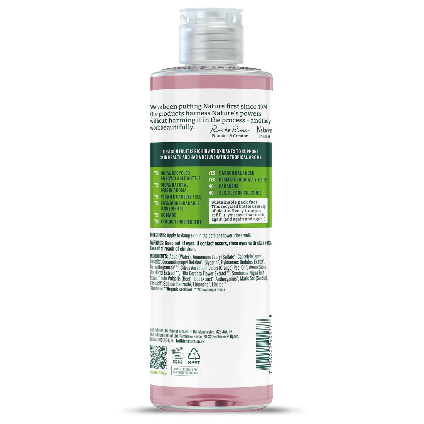 Faith in Nature Dragon fruit Revitalising Body Wash 400ml Beauty & Personal Care FAITH IN NATURE