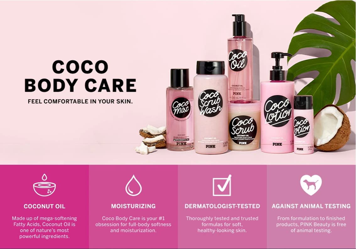 Victoria's Secret Pink Coco Scrub Wash with Coconut Oil Beauty & Personal Care Victoria's Secret