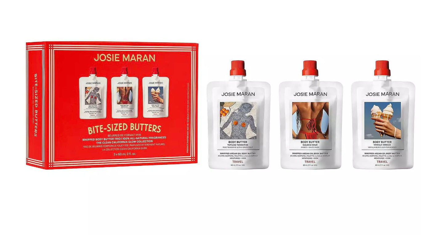 Josie Maran Bite-Sized Butters Mini Whipped Body Butter 3-Piece Gift Set Beauty & Personal Care Josie Maran