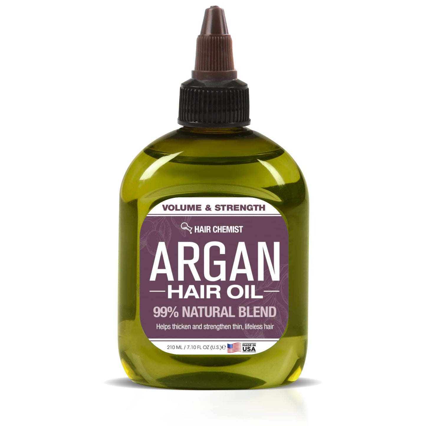Hair Chemist 99% Natural Volume and Strength Hair Oil - Argan Oil 7.1 oz. Beauty & Personal Care Hair Chemist